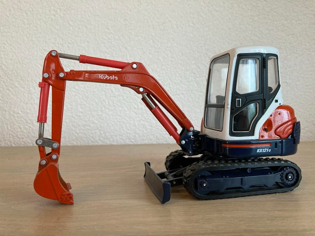 Kubota KX121-3 Mini Graafmachine Model, Hobby en Vrije tijd, Modelauto's | 1:24, Ophalen of Verzenden, Zo goed als nieuw, Overige typen