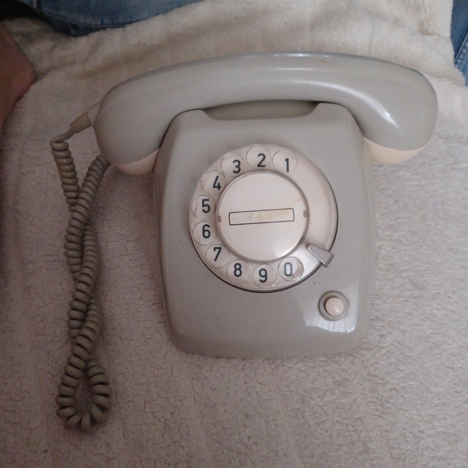 oude ptt telefoon  met draaischijf  25€€, Ophalen of Verzenden, Met draaischijf