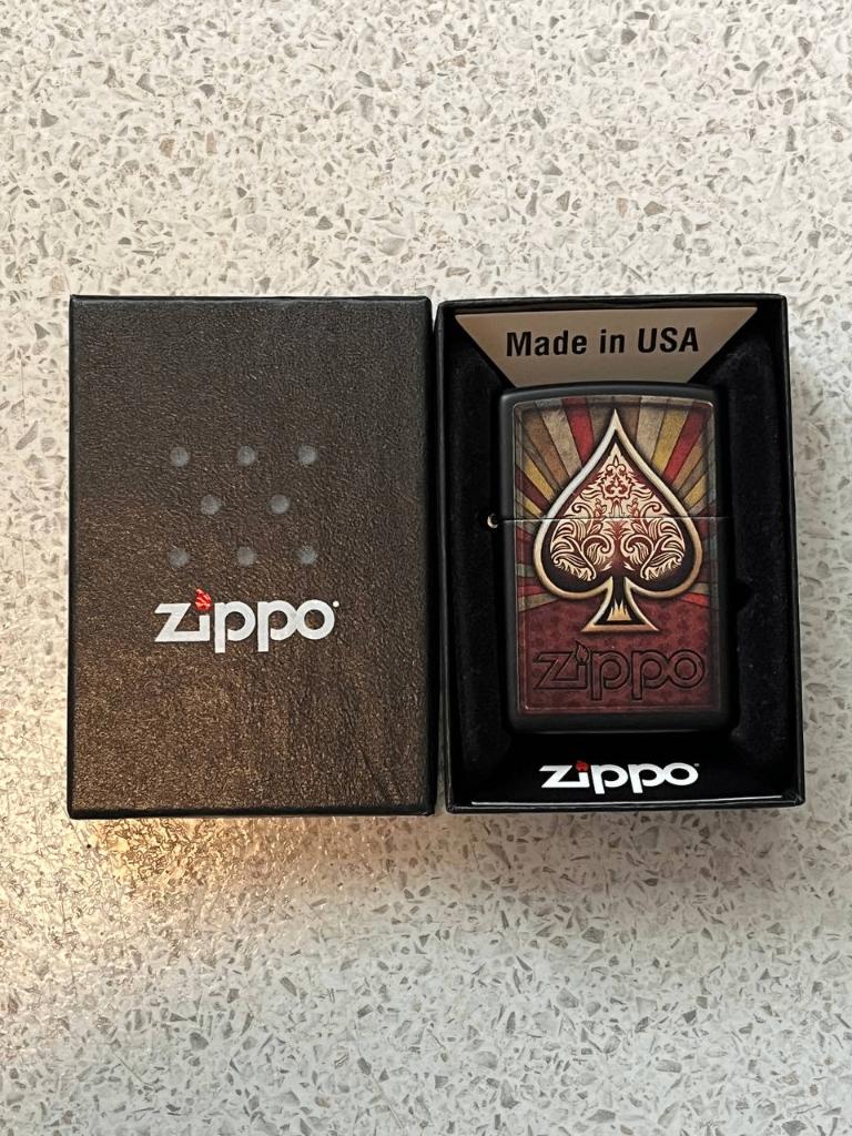 Originele Zippo Aansteker (Black Matte), Ophalen of Verzenden, Zo goed als nieuw, Aansteker