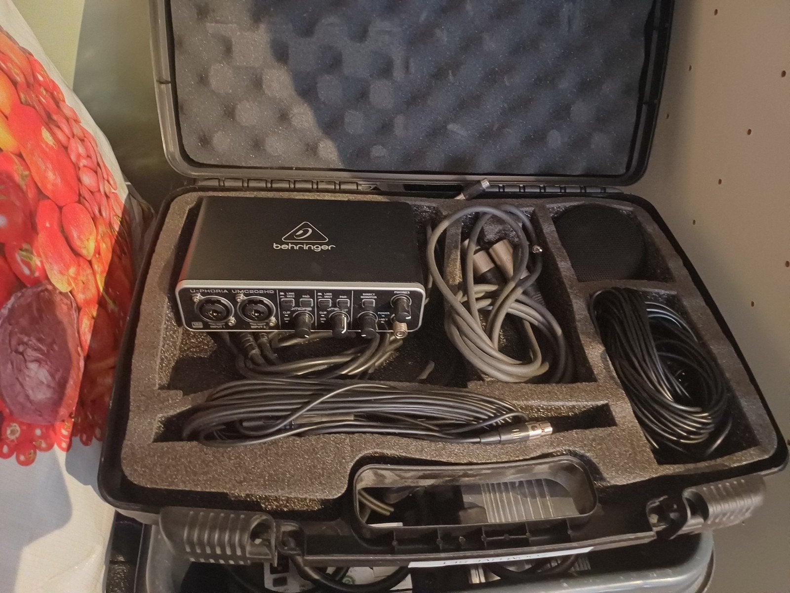 Behringer UMC202HD Audio Interface met kabels en koffer, Ophalen, Zo goed als nieuw, Minder dan 5 kanalen, Microfooningang