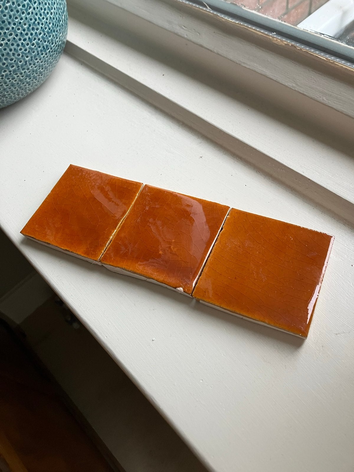 New Terracotta Portugese porseleinen tegels 7x7cm (76 st.), Nieuw, Ophalen of Verzenden, Minder dan 20 cm, Minder dan 5 m²