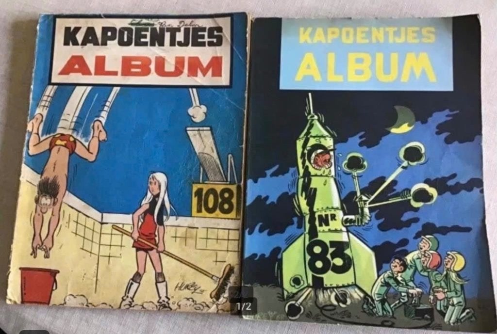 4 diverse Kapoentjes albums, Meerdere stripboeken, Ophalen of Verzenden, Gelezen