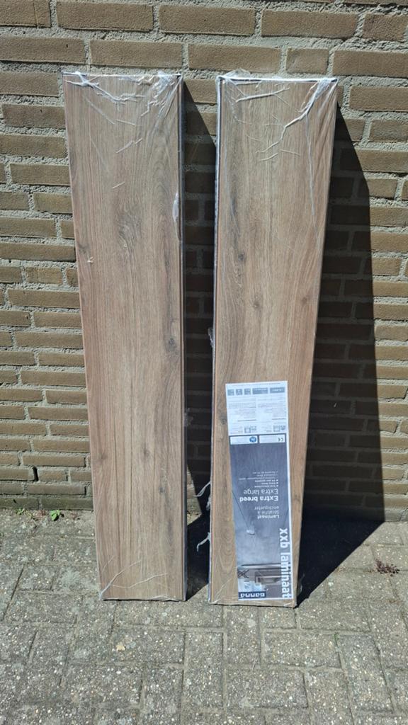 2 pakken laminaat Gamma XXB extra breed wit eiken 5114110519, Ophalen, 50 tot 150 cm, Nieuw, 5 tot 10 m²