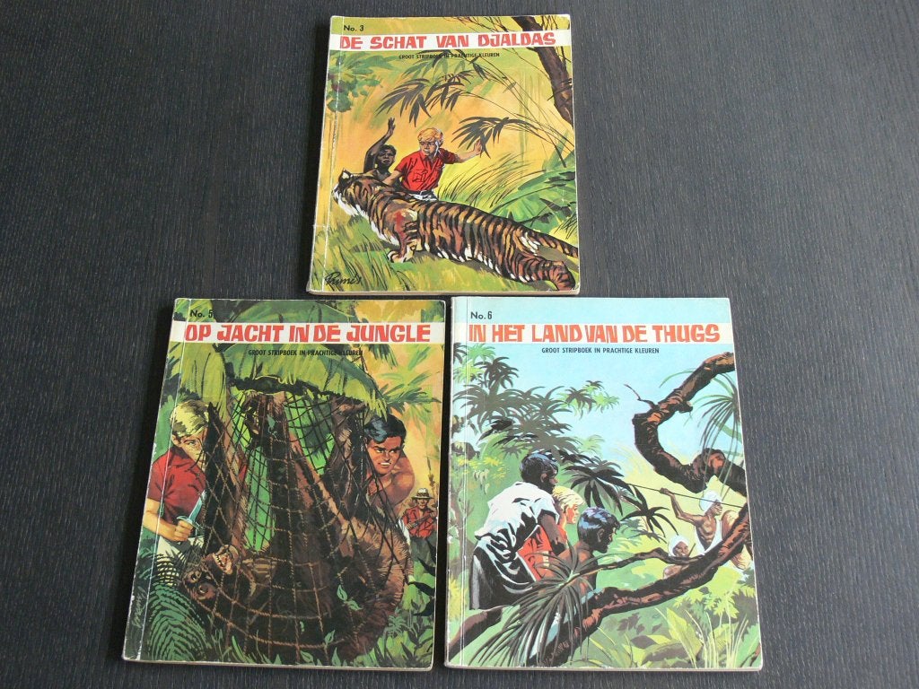 Jungle Reeks - deel 3, 5 en 6, Boeken, Meerdere stripboeken, Ophalen of Verzenden, Gelezen