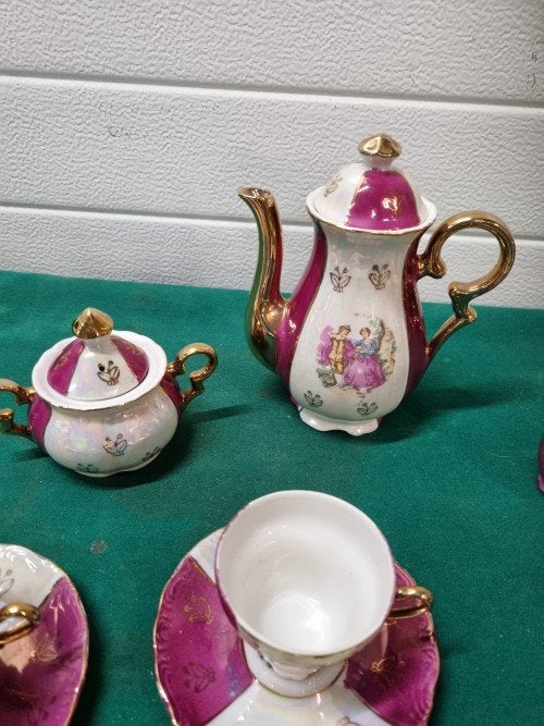 theeservies vintage oud rose compleet, Huis en Inrichting, Ophalen of Verzenden, 'T Olde Gre-j, Info@toldegrej.nl, Endepoelstraat 20f Didam