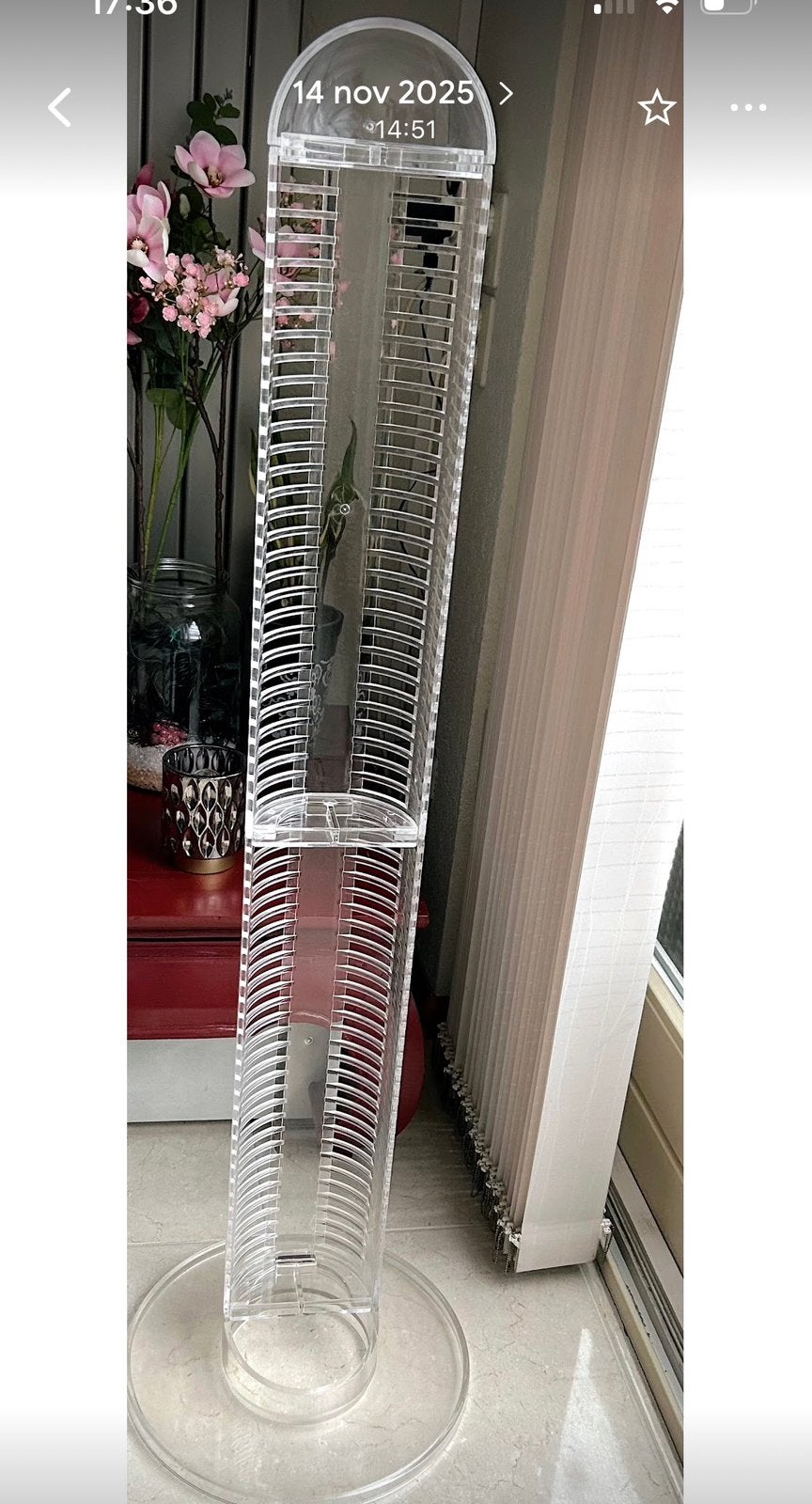 CD display, Huis en Inrichting, Woonaccessoires | Cd- en Dvd-rekken, Ophalen, Kunststof, Gebruikt, 25 tot 75 discs