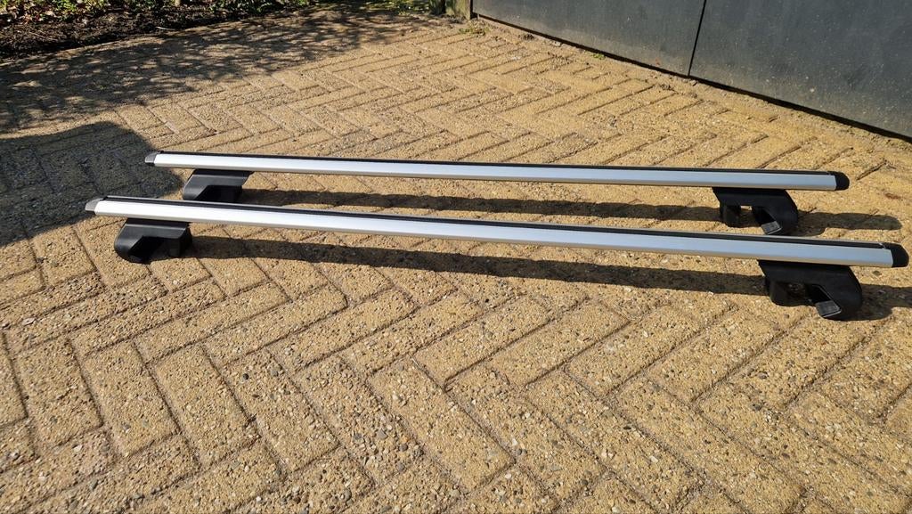 Dakdragers Green Valley 120 cm universeel voor open rails, Ophalen of Verzenden, Zo goed als nieuw