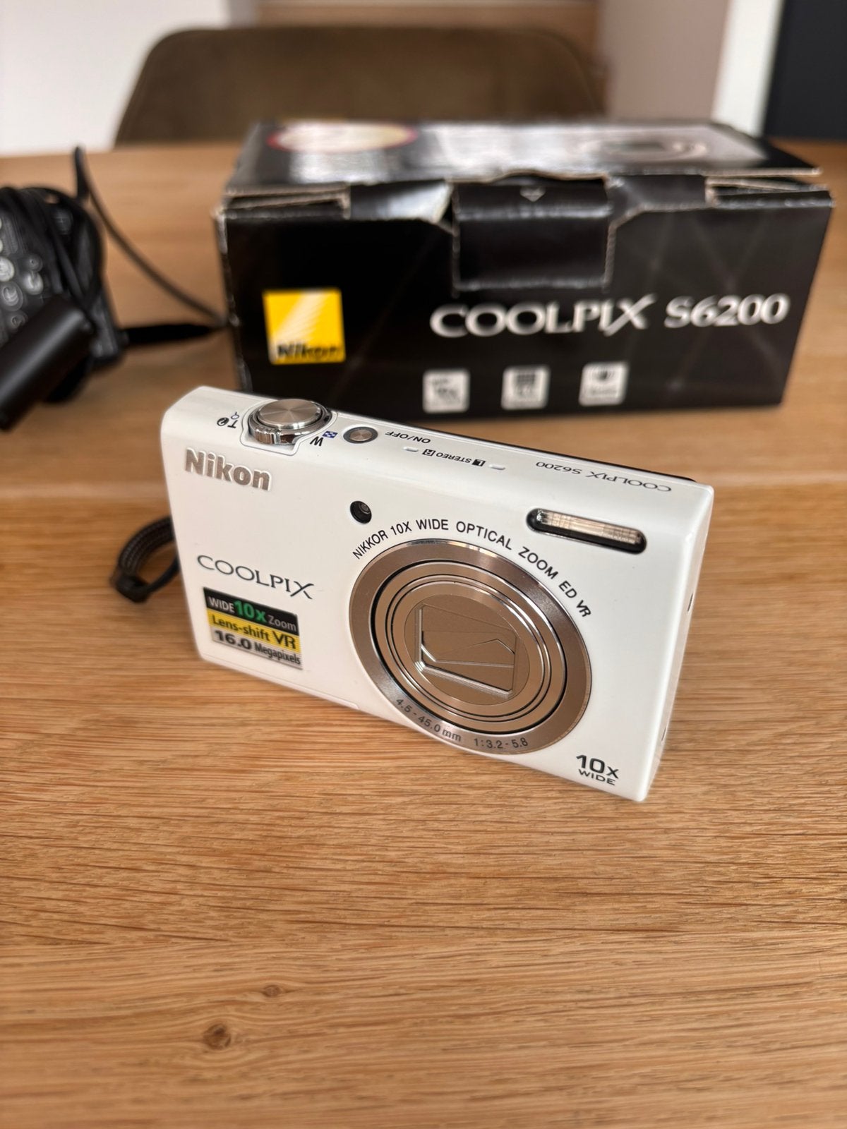 Nikon coolpix s6200 wit, Audio, Tv en Foto, Fotocamera's Digitaal, Ophalen, Gebruikt, 16 megapixels, Compactcamera