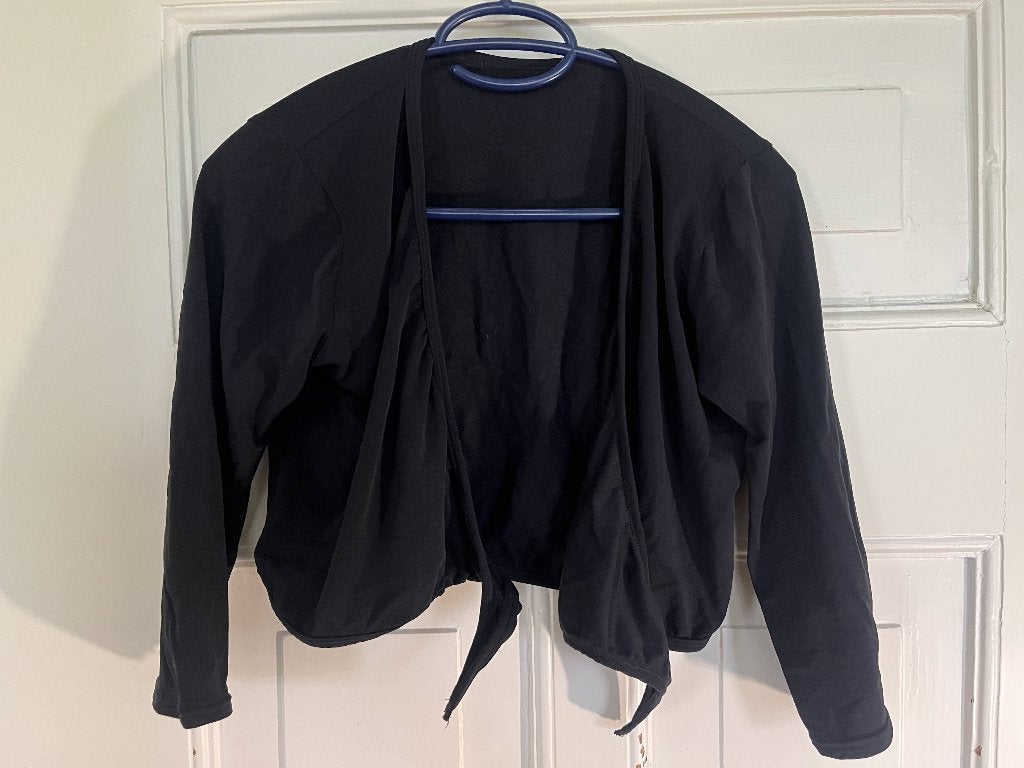 Ballet wikkelvestje knoopvestje zwart maat 14 Danse d'Ariane, Ophalen of Verzenden, Zo goed als nieuw, Kleding