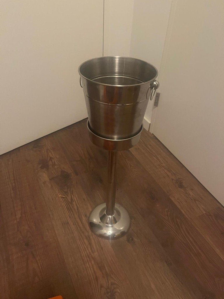 RVS Wijnkoeler met Standaard, Ophalen, Nieuw, Minder dan 5 flessen, 75 – 100