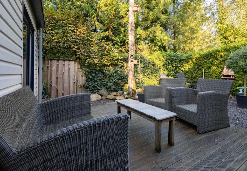 Wicker Tuinset • in goede staat (antraciet / grijs), Tuin en Terras, Tuinsets en Loungesets, Ophalen, 4 zitplaatsen, Gebruikt