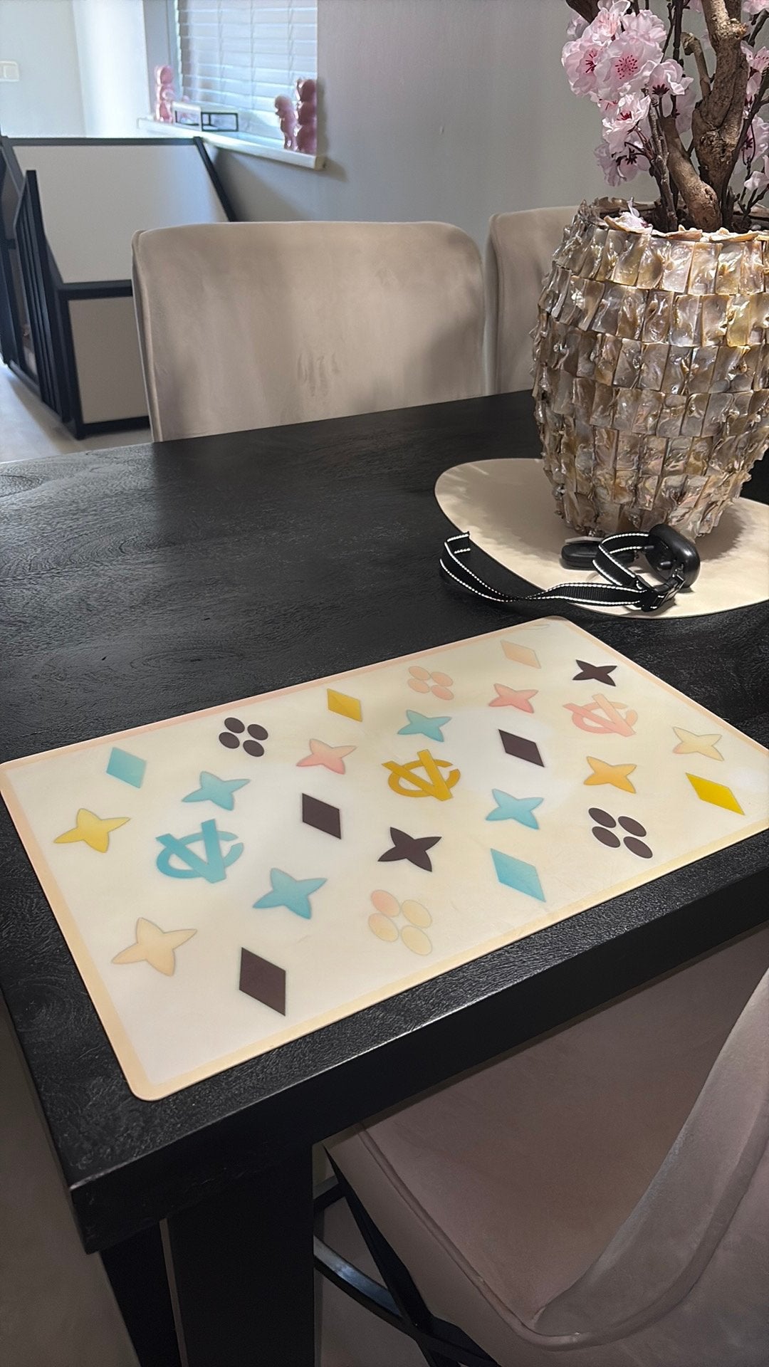 Placemat hond groot designer honden drinkbak eetbak, Ophalen, Zo goed als nieuw