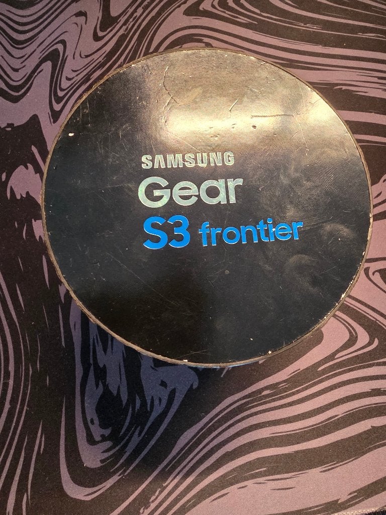 Samsung Smartwatch S3 Frontier, Stappen, Zwart, Samsung ⌚️, Ophalen of Verzenden
