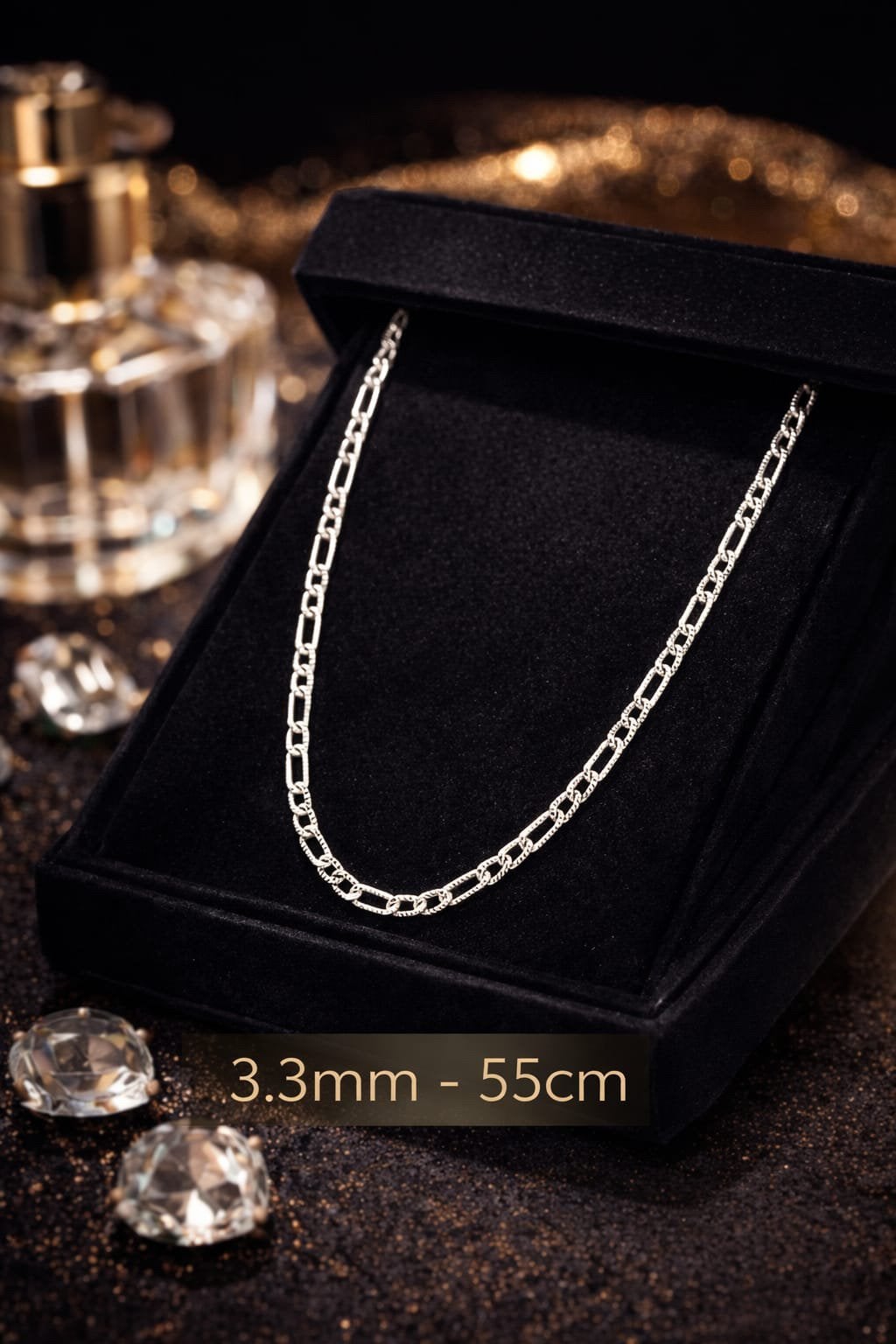 Zilveren Figaro ketting, Ophalen of Verzenden, Nieuw, Zilver