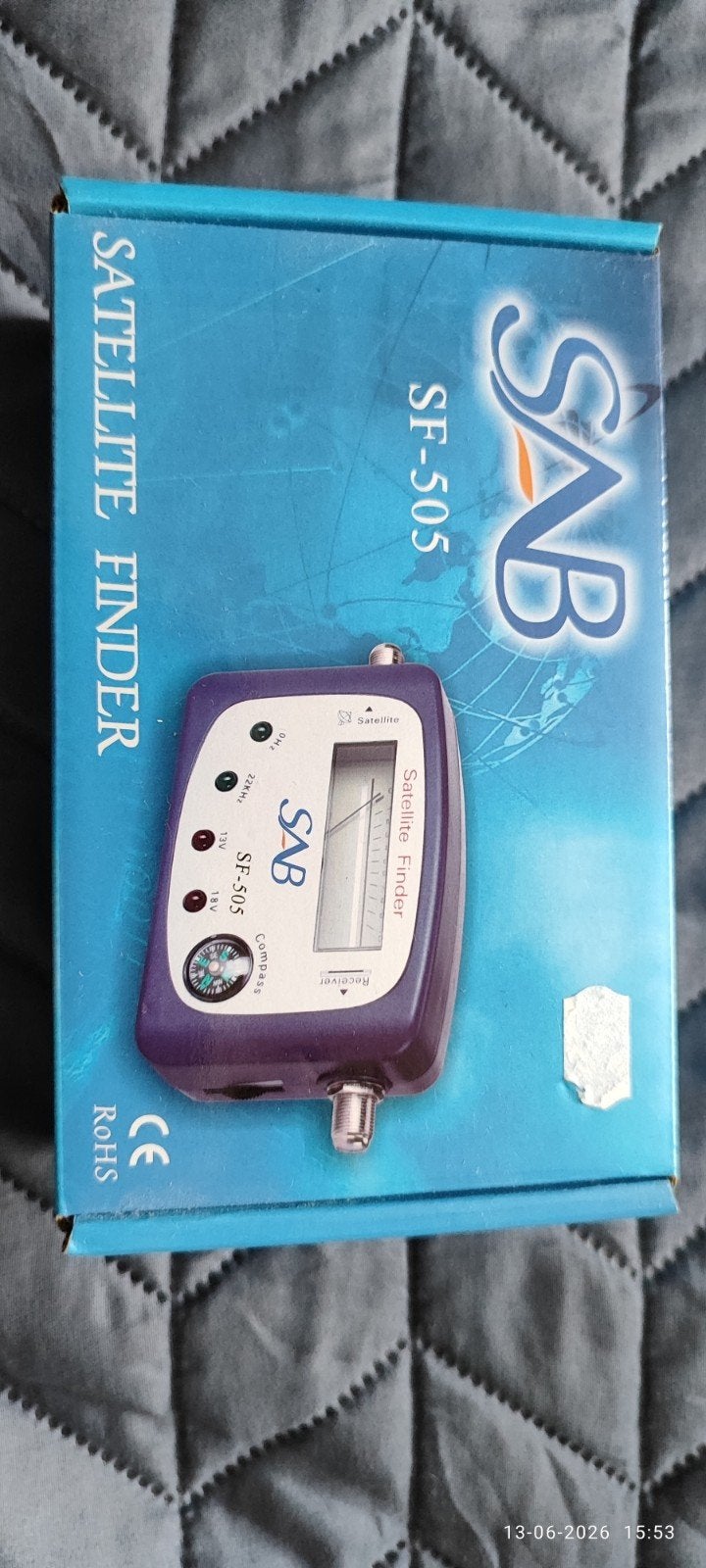 SAB SF-505 Satelliet Finder met Kompas - Nieuw in Doos, Ophalen, Nieuw, (Schotel)antenne-accessoires, Overige merken