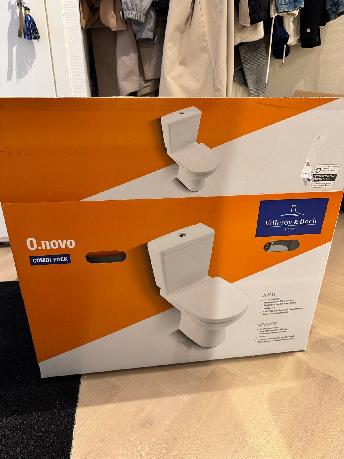 Villeroy & Boch O.novo toilet (deel afgebroken, wel werkend), Ophalen, Nieuw, Toilet