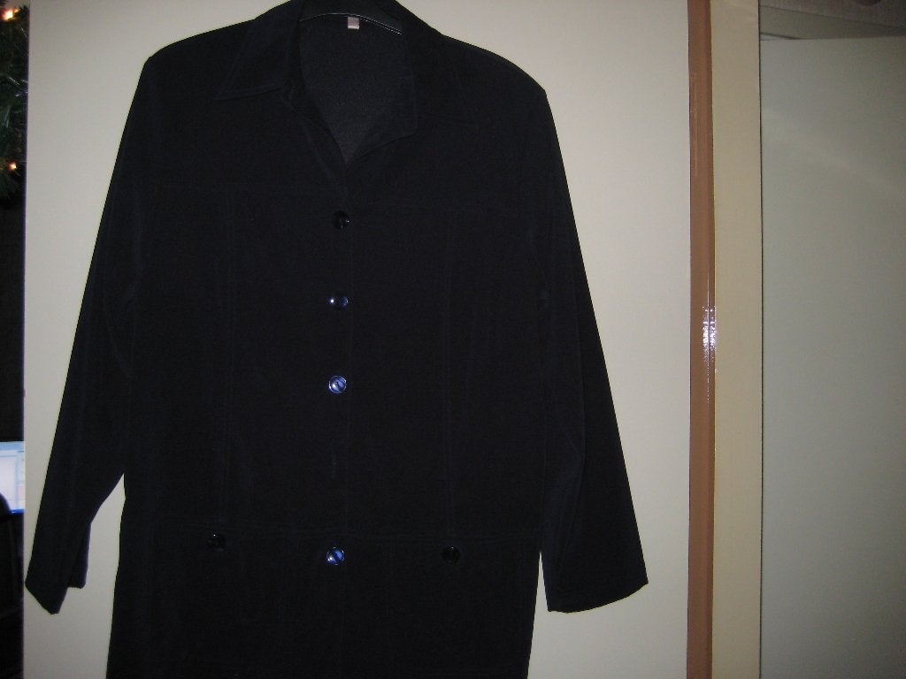 Zwarte jas, 40, lijkt een beetje op suede, Maat 38/40 (M), Zwart, Ophalen of Verzenden, Zo goed als nieuw
