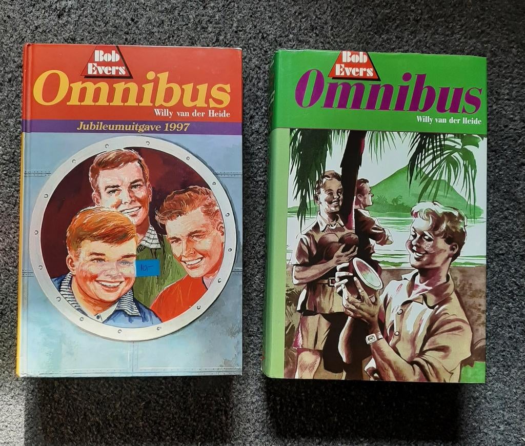 Twee Bob Evers Omnibussen - Willy van der Heide, Ophalen of Verzenden, Gelezen, Willy van der Heide