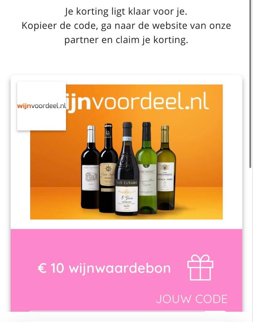 Wijnvoordeel 10 euro kortingscode, Tickets en Kaartjes
