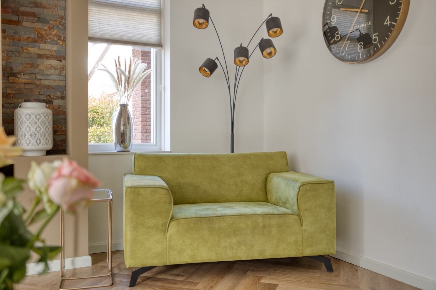 Groene love seat voor 2 personen - Moerkapelle, Huis en Inrichting, Ophalen