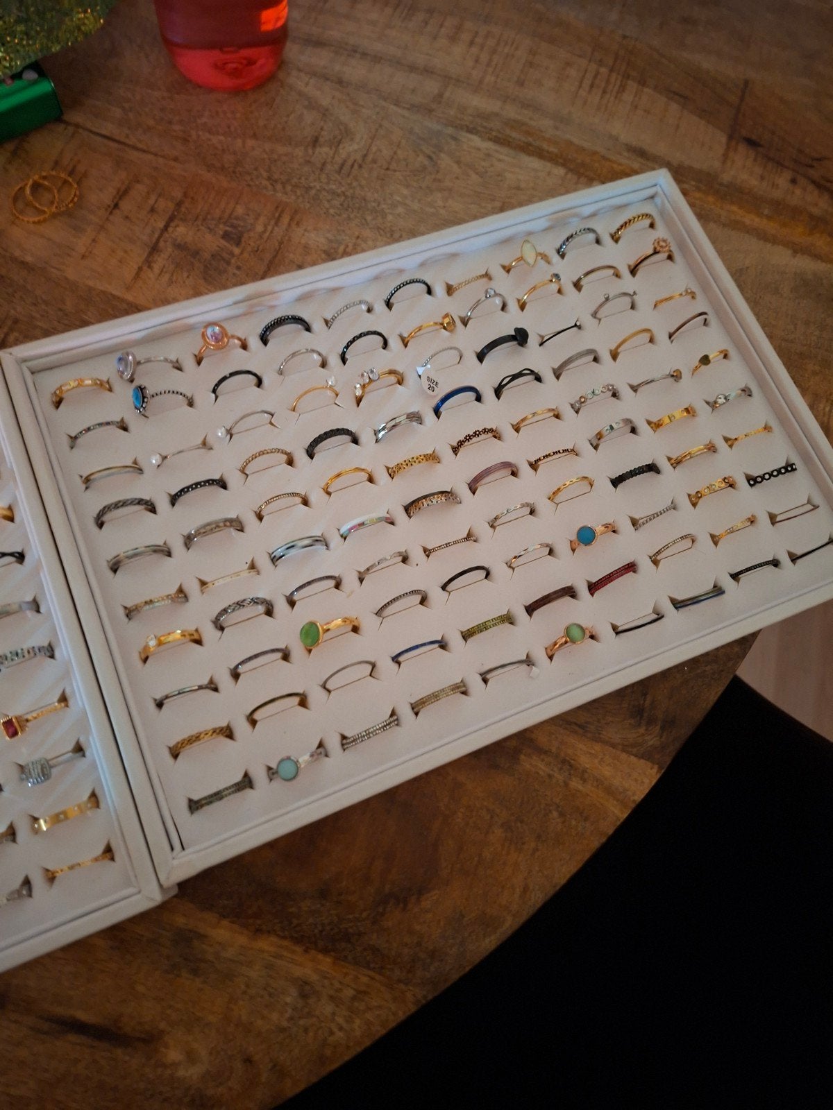 Ixxxi ringen maat 20, Ophalen, Zo goed als nieuw, Zilver, Ketting