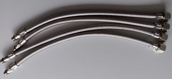 Gewapende slangen voor Sanitair (Nieuw), Ophalen of Verzenden, Nieuw, Chroom, Kraan