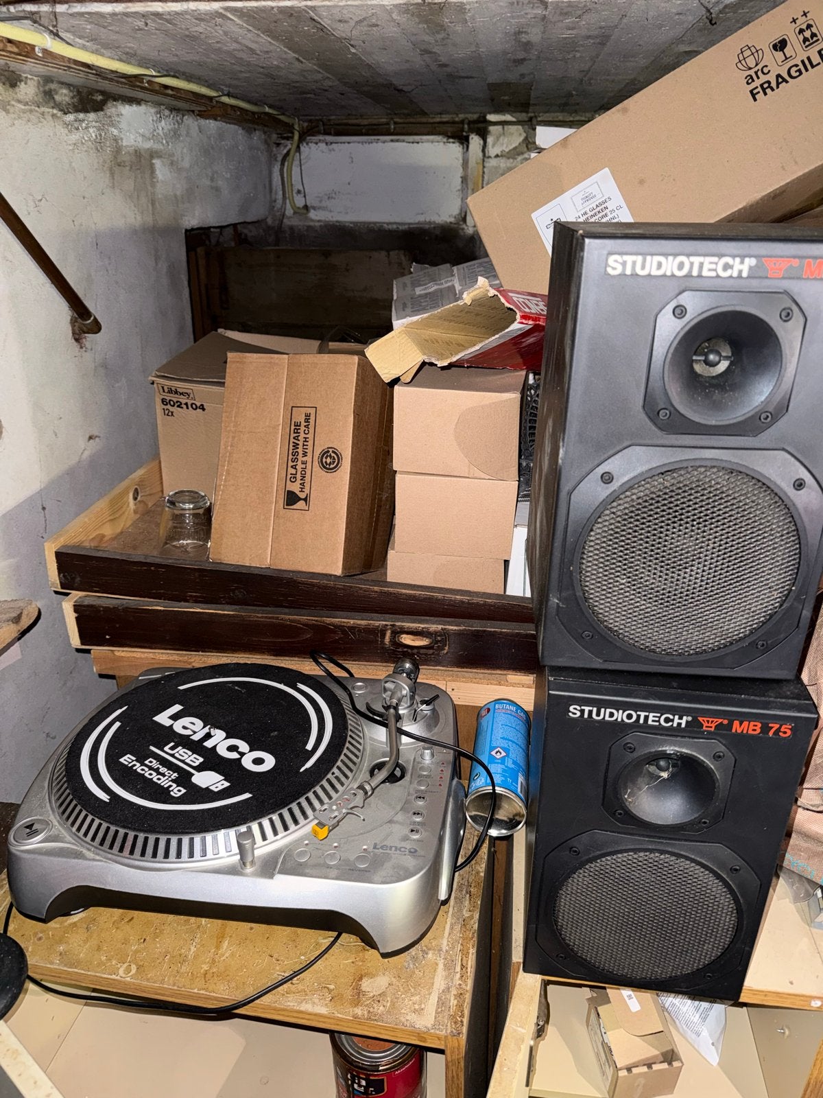 Lenco platenspeler met Studiotech MB 75 speakers, Overige merken, Gebruikt, Ophalen of Verzenden, USB-aansluiting
