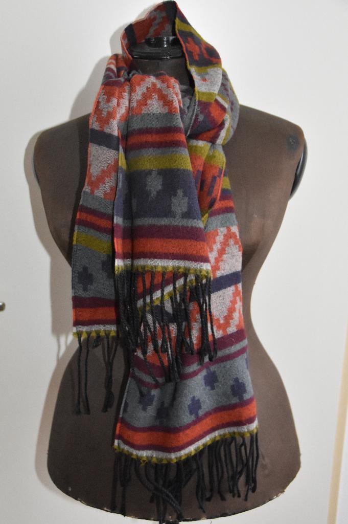 NIEUWE brede pashmina sjaal omslagdoek shawl made in Italy, Verzenden, Nieuw, Maat 46/48 (XL) of groter, Sjaal