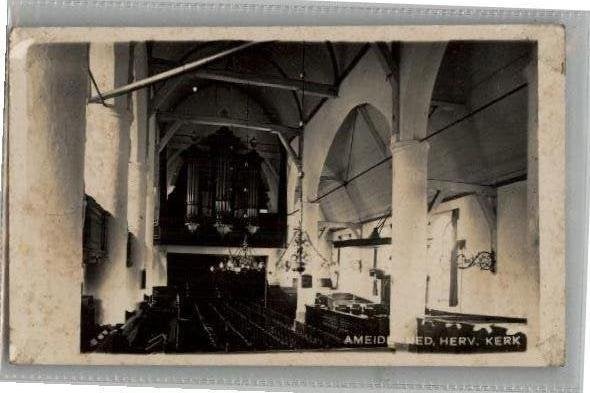 Ameide FOTOKAART Dirk van der List N.H. Kerk st 1931, Ophalen of Verzenden, 1920 tot 1940, Zuid-Holland