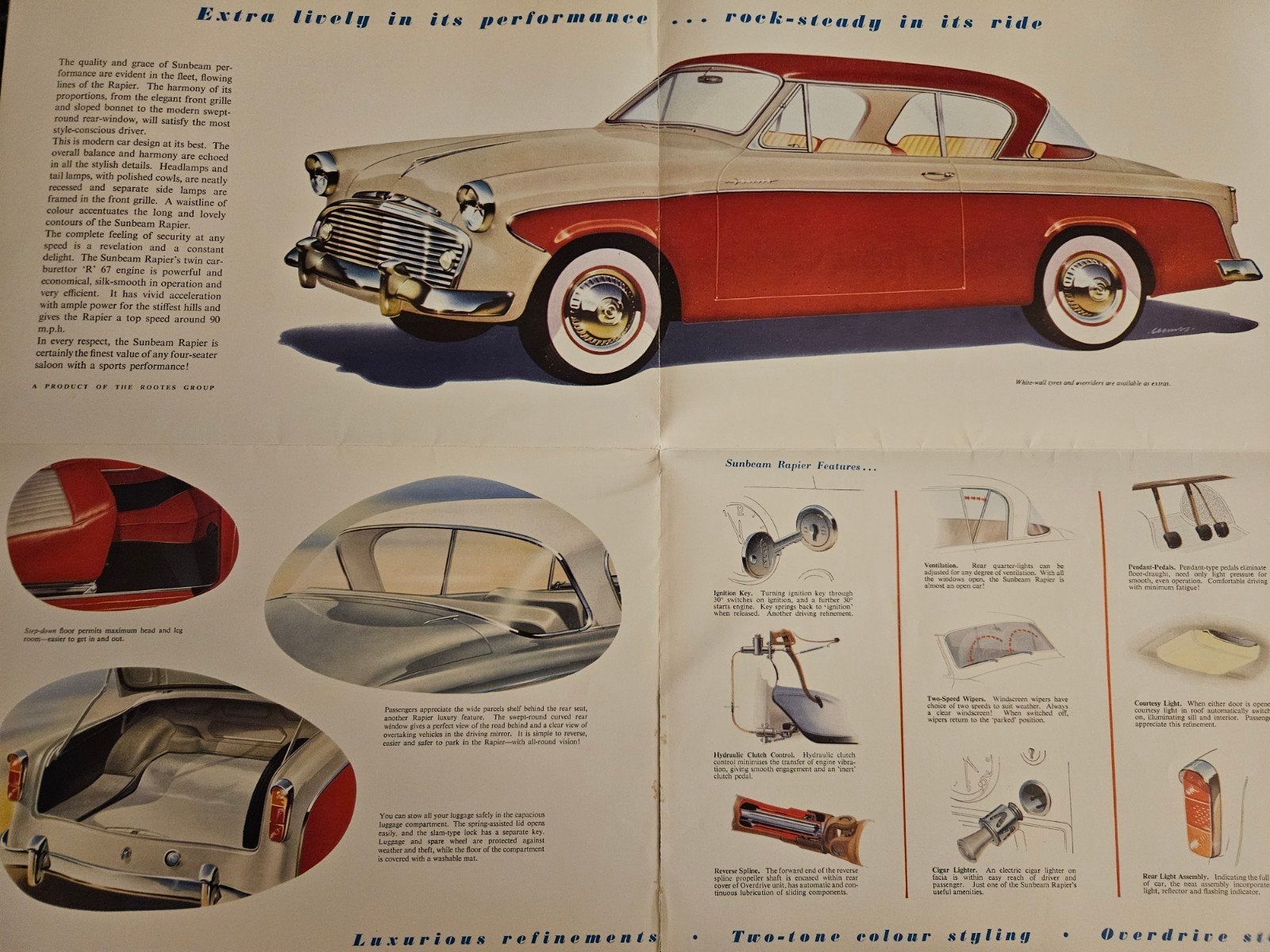 Brochure Sunbeam Rapier, Ophalen of Verzenden, Zo goed als nieuw, Overige merken