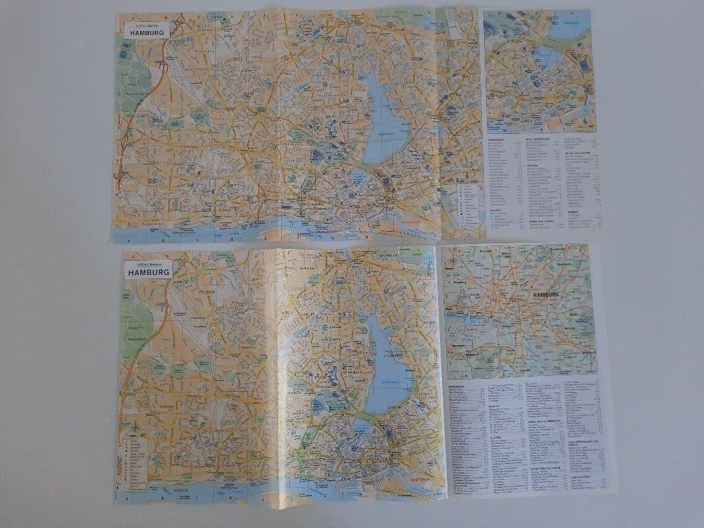 plattegrond HAMBURG, Overige typen, Ophalen of Verzenden, Zo goed als nieuw, Duitsland