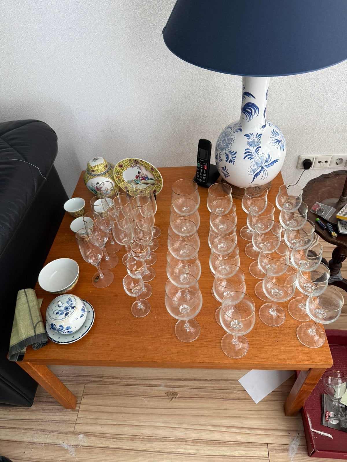 Grote Vintage Glazenset / Kristallen diverse  Ca. 30+ stuks, Ophalen, Huis en Inrichting