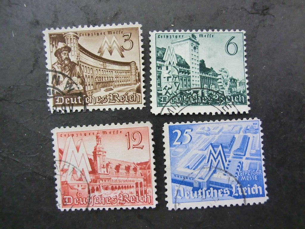 Duitse Rijk serie 739-742 Gestempeld., Ophalen of Verzenden, Overige periodes, Gestempeld