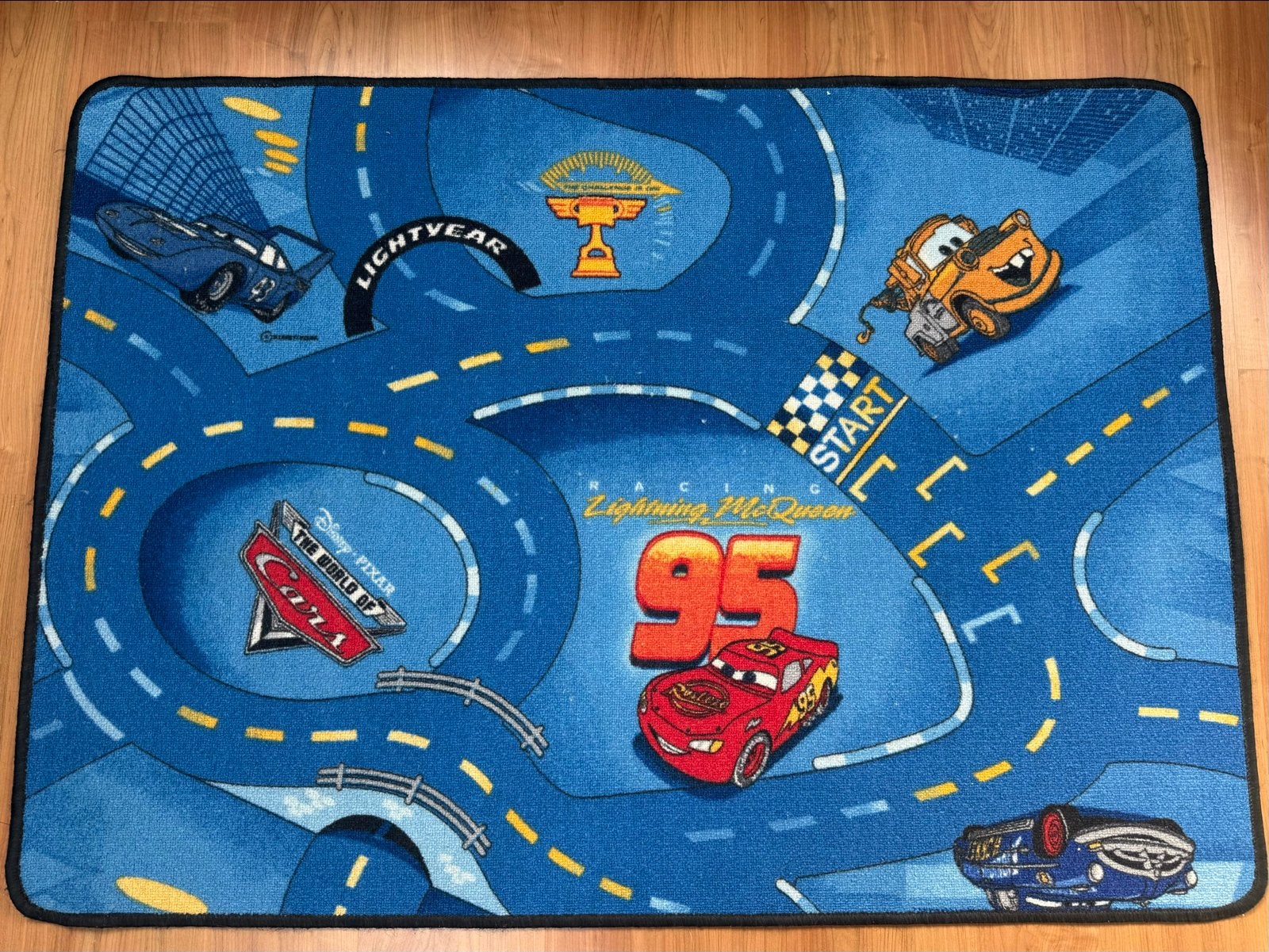 Autospeelkleed Vloerkleed Disney Pixar Cars, Ophalen of Verzenden, Gebruikt, Jongen