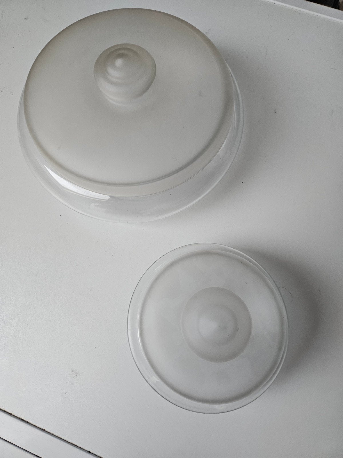 Vintage glazen koek- en bonbonschaal, Verzamelen, Ophalen of Verzenden