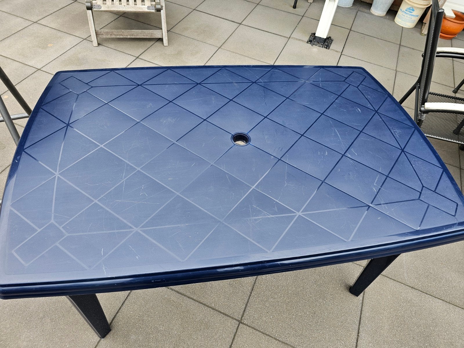 Tuintafel, Ophalen, Gebruikt, Rechthoekig, Kunststof