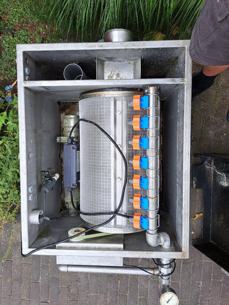 Trommelfilter rvs, Ophalen, Gebruikt, Vijverfilter