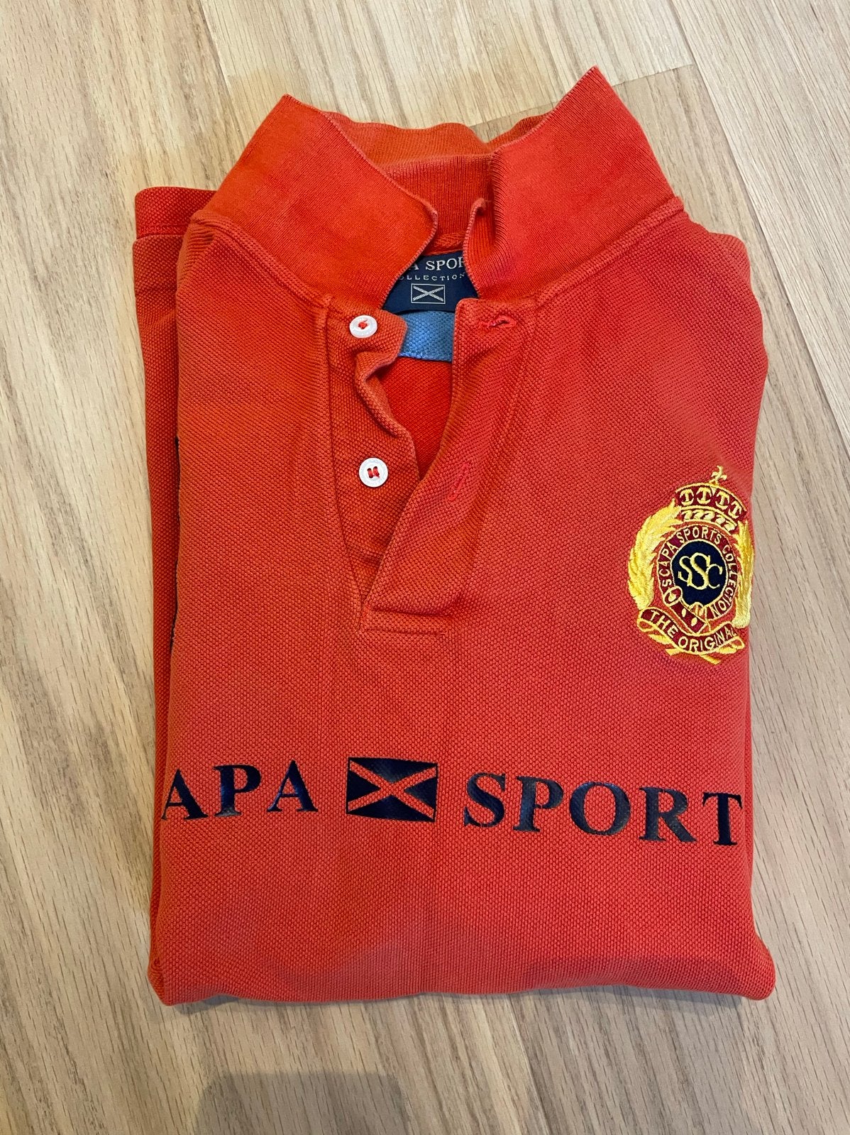 Scapa Sports Poloshirt Lange Mouwen - Oranje - Maat XXL, Kleding | Heren, Ophalen of Verzenden, Zo goed als nieuw, Overige maten