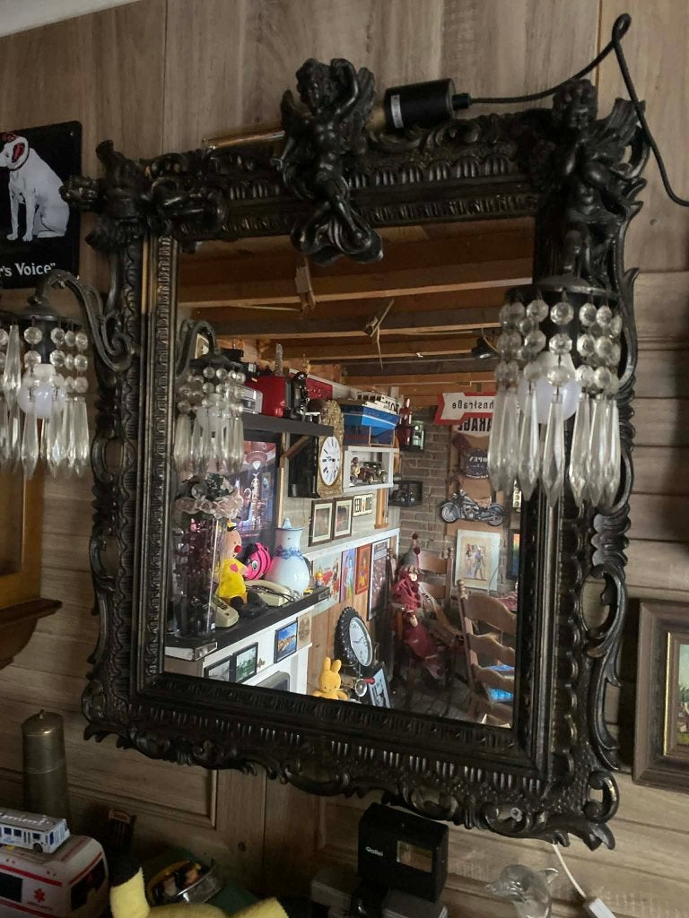 wandspiegel, Huis en Inrichting, Woonaccessoires | Spiegels, Ophalen, Zo goed als nieuw, Rechthoekig, Minder dan 100 cm
