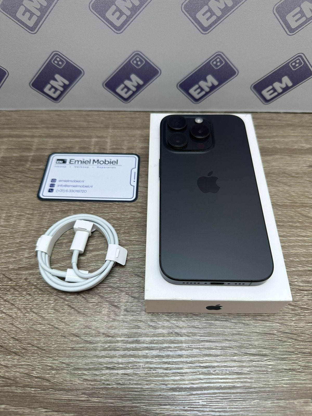 iPhone 15 Pro - 128GB / batterij 100% / garantie, 128 GB, Zwart, Ophalen of Verzenden, Zo goed als nieuw