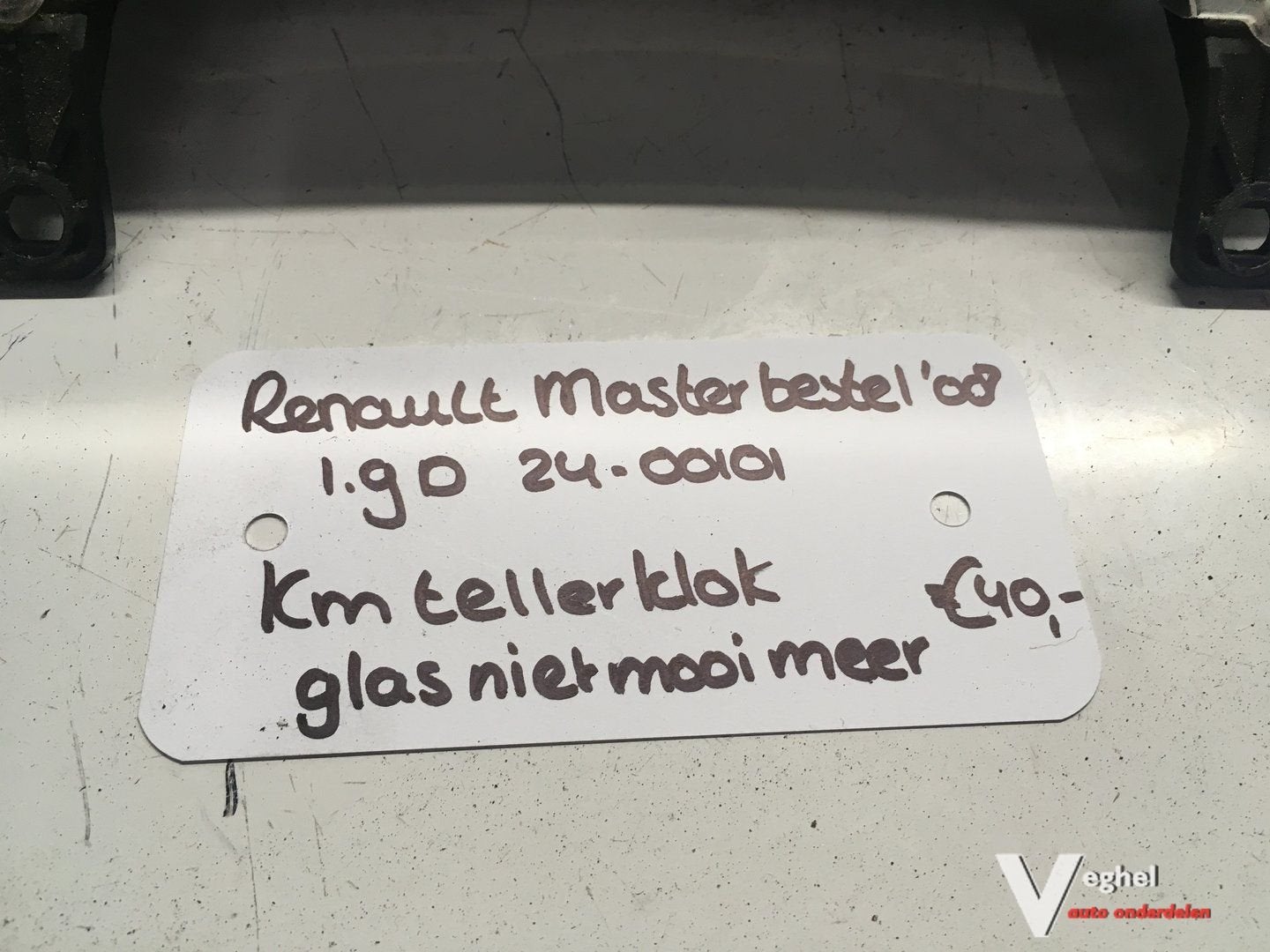 Renault Master Bestel 1.9 D 2400101 2008   Km Tellerklok