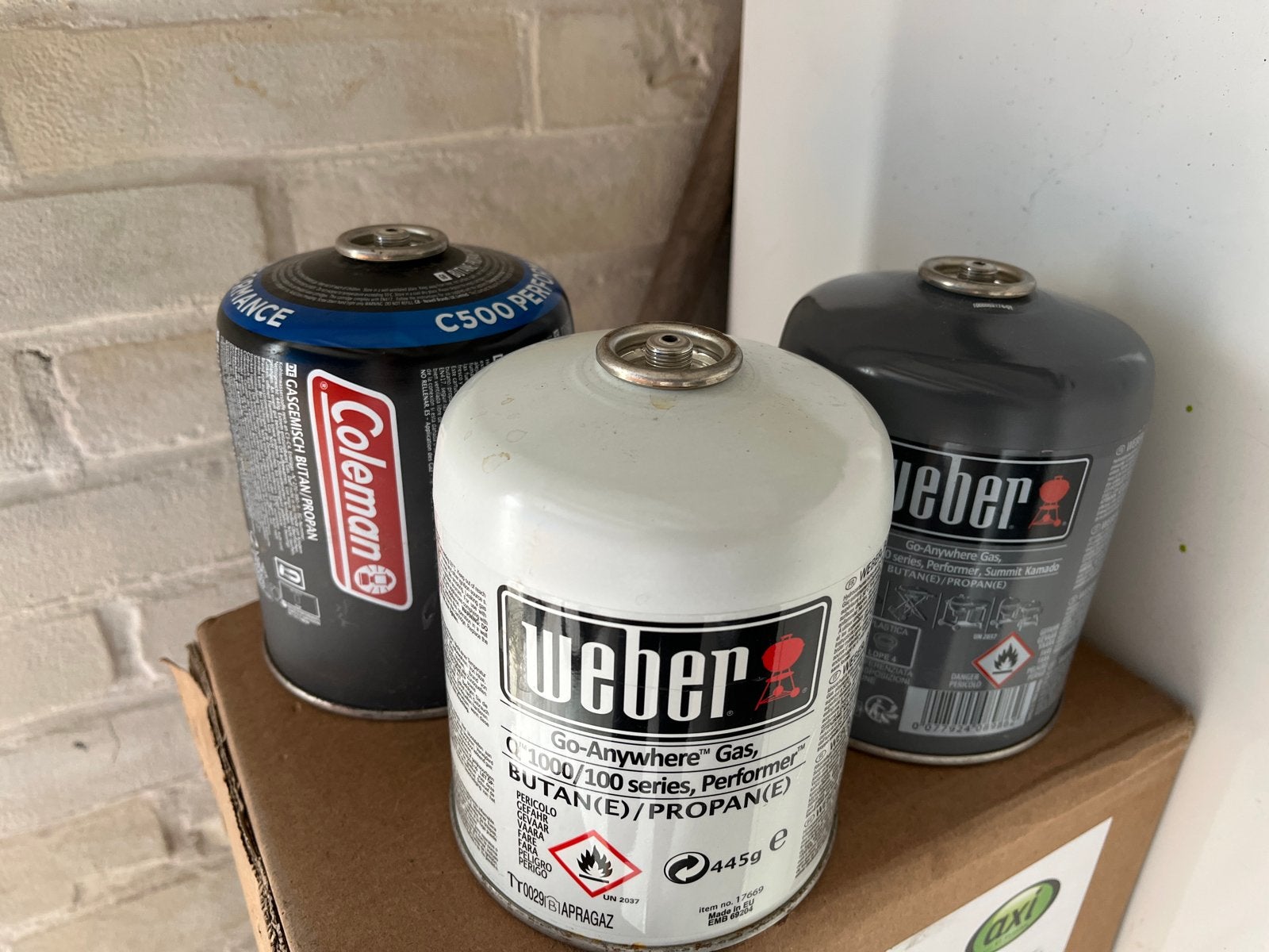 Gasbussen voor BBQ en camping - Weber en Coleman, Ophalen, Gebruikt