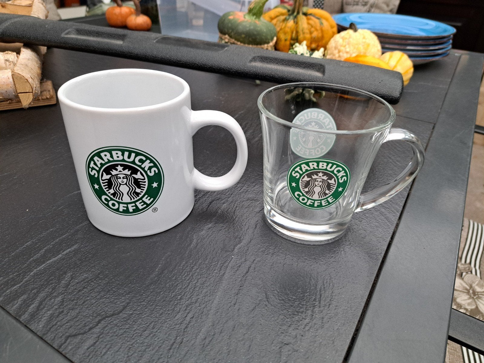 Starbucks mok en glas, Ophalen of Verzenden, Zo goed als nieuw, Starbucks, Overige stijlen