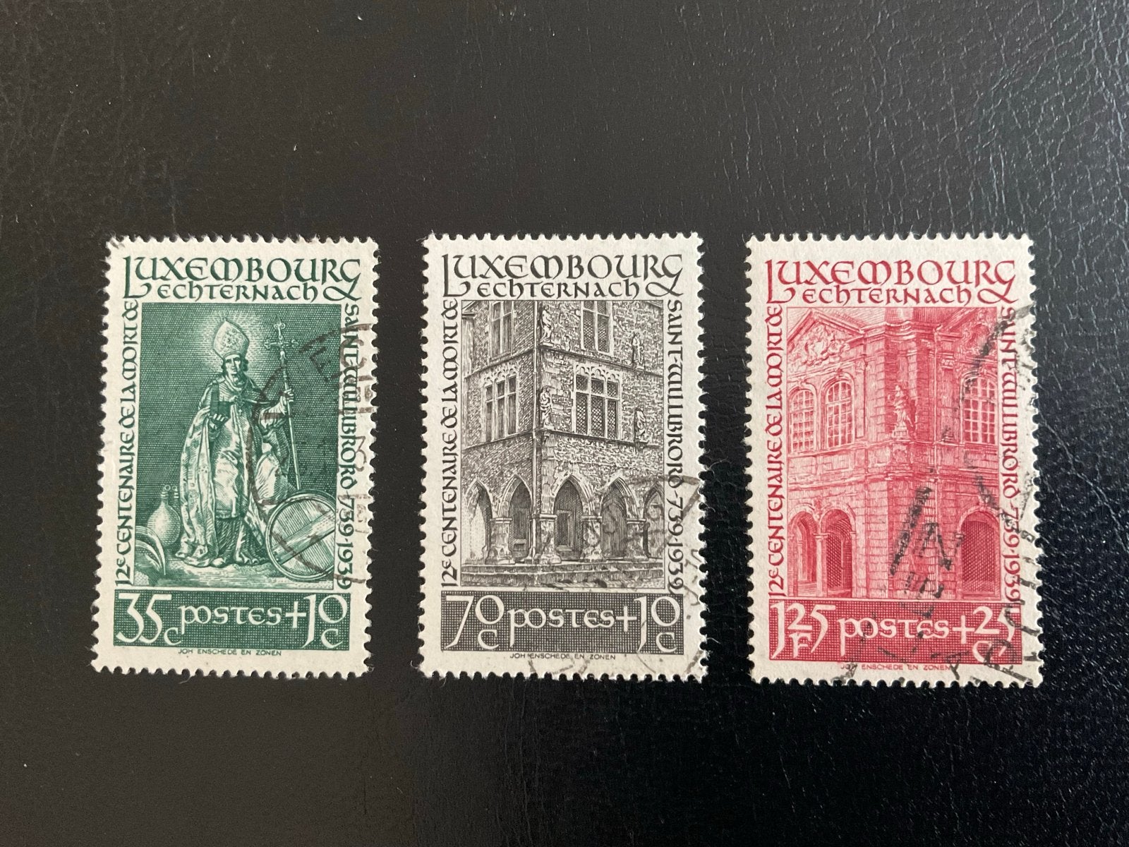 Luxemburg 1938 Willibrord herdenking toeslagzegels, Verzenden, Frankeerzegel, Zonder stempel, Postfris