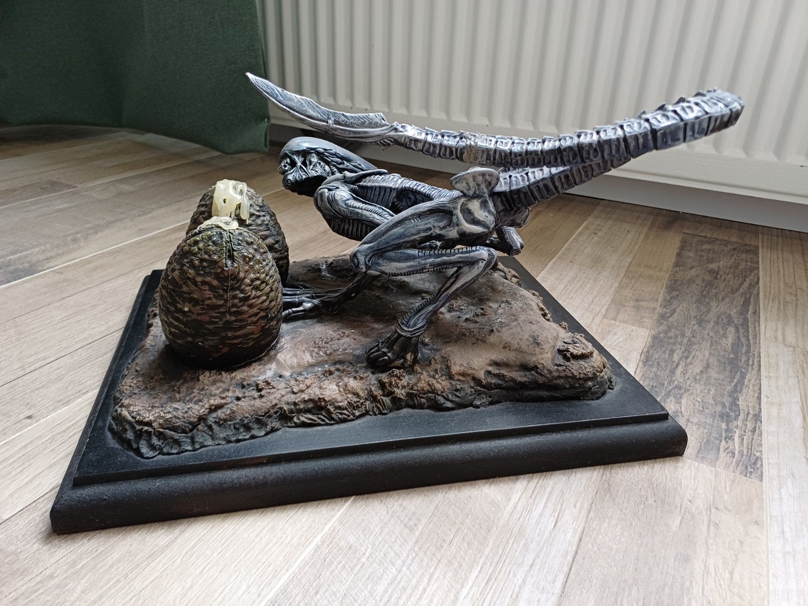 Alien Xenomorph en Facehugger Eieren Diorama, Ophalen, Zo goed als nieuw