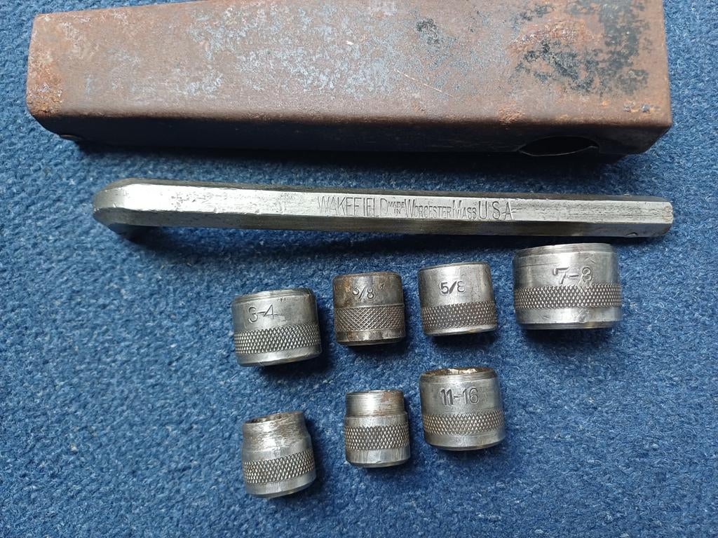 Vintage Wakefield Dopset, 7-delig, USA, Jaren '50, Ophalen of Verzenden