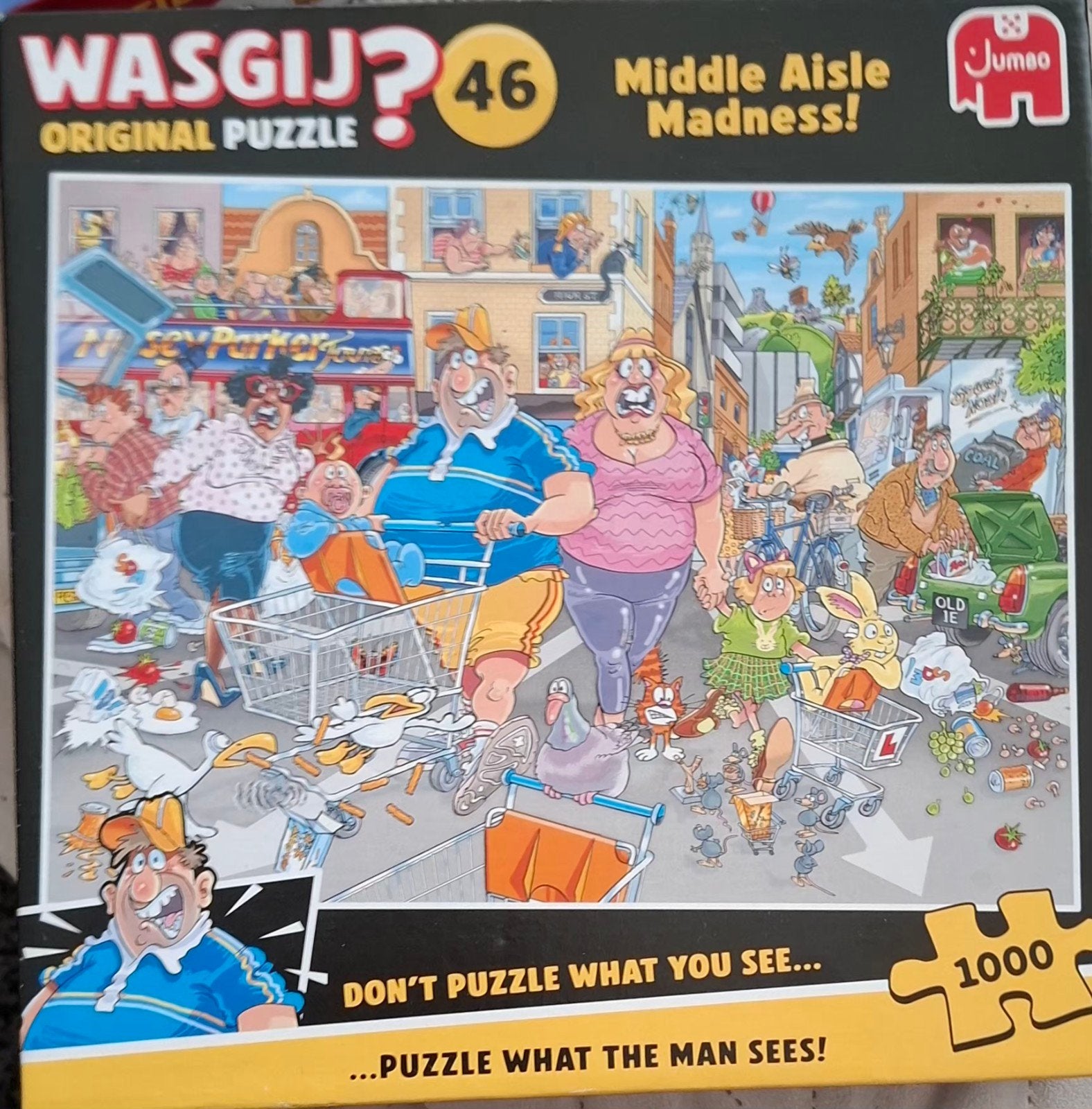Wasgij original puzzel 46 ., Hobby en Vrije tijd, Denksport en Puzzels, Ophalen of Verzenden, 500 t/m 1500 stukjes, Zo goed als nieuw