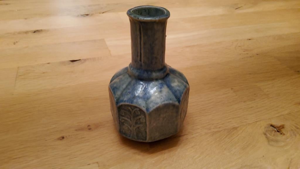 Antiek Blauwe Vaas ST. Joris Beesel Juliana Regina kruik1948, Ophalen of Verzenden