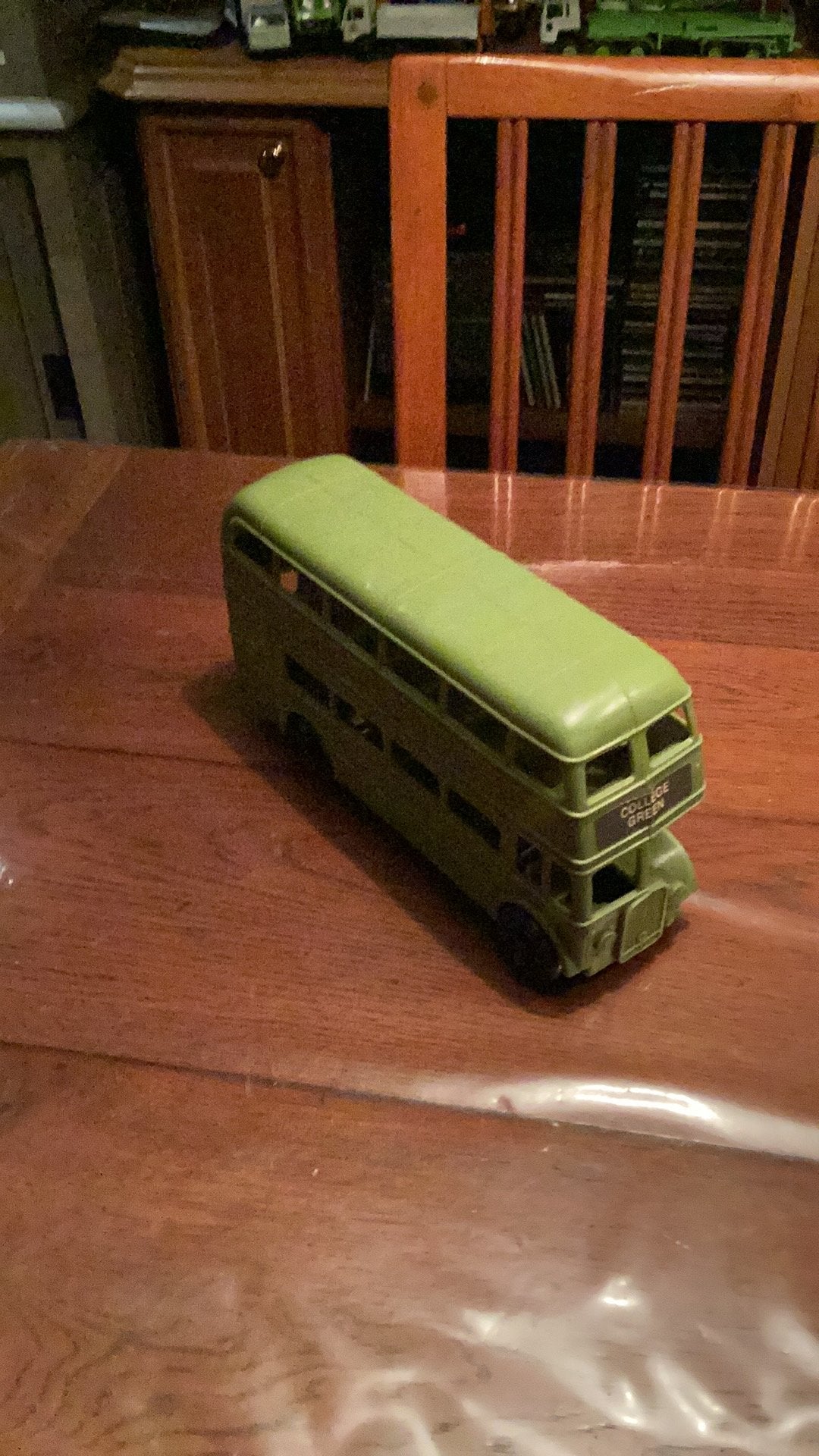 Plastic klassieke dubbeldekker bus in nette staat, Ophalen of Verzenden