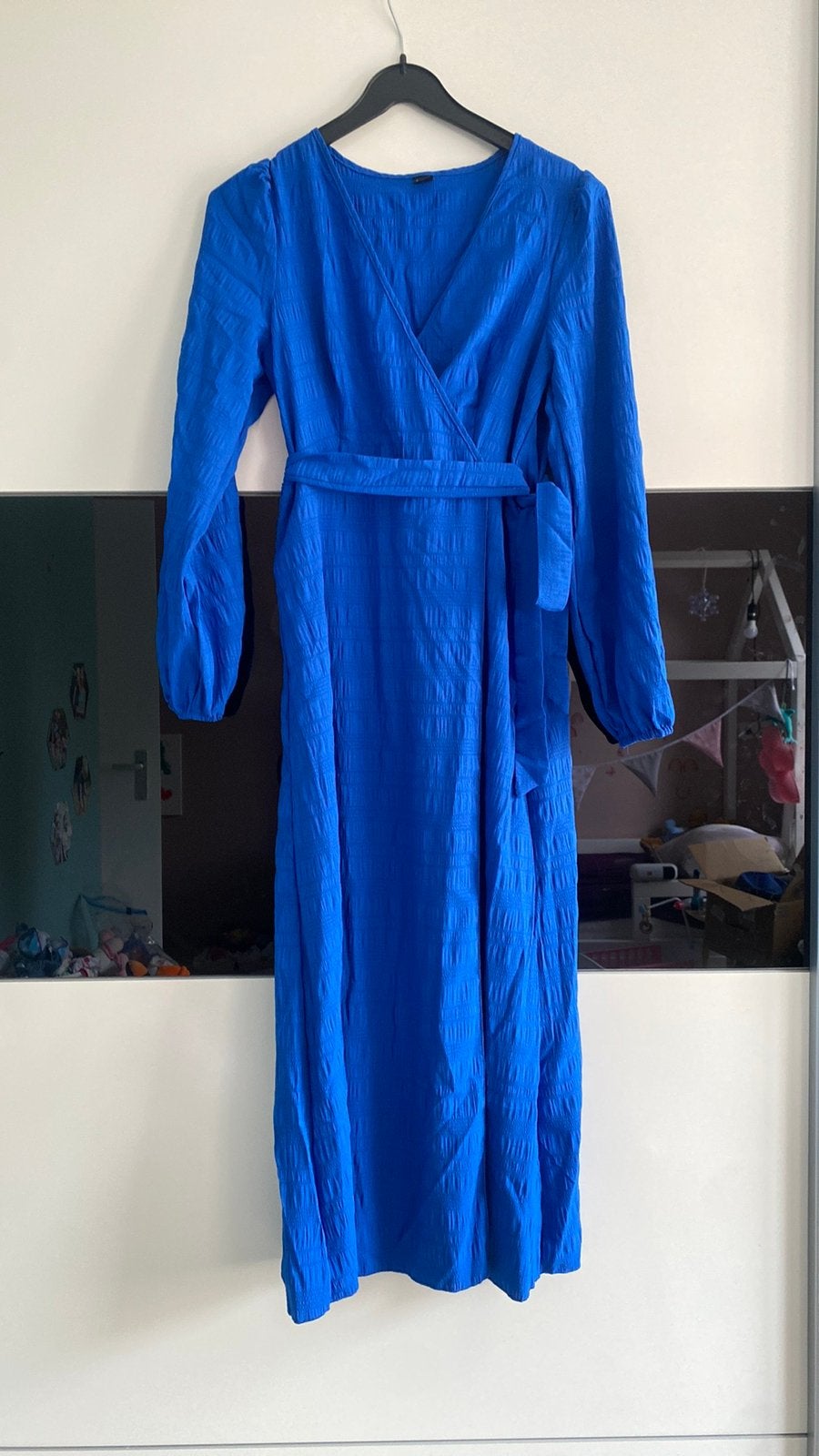Shein lange jurk S blauw nieuw, Ophalen of Verzenden, Zo goed als nieuw, Blauw, Onder de knie